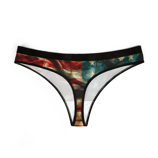 Patriotic Women's Thongs - American Flag