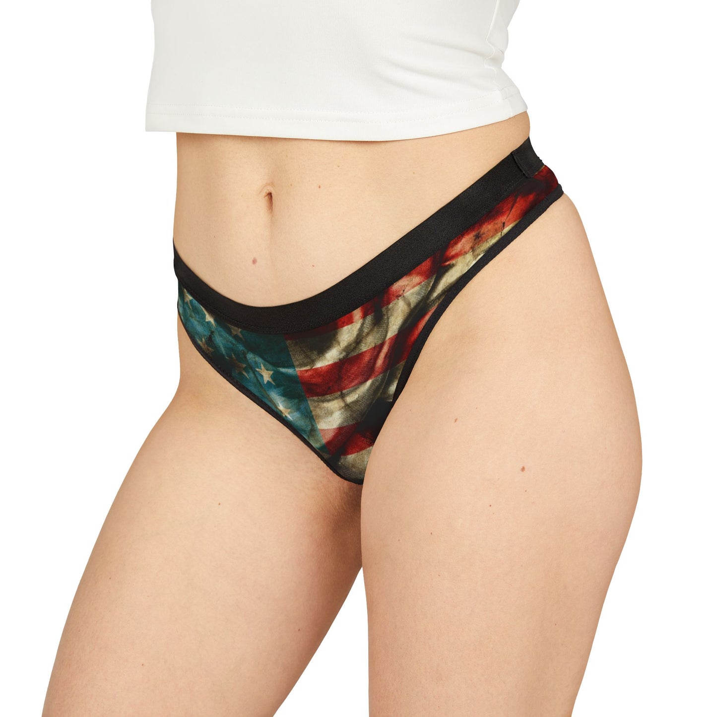 Patriotic Women's Thongs - American Flag
